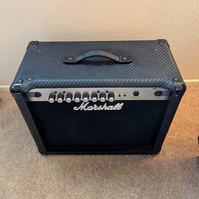 Marshall MG Carbon Fiber MG30CFX 2-Channel 30-Watt 1x10" Solid State Guitar Combo 2011 - 2018 - Black Carbon Fiber image 2