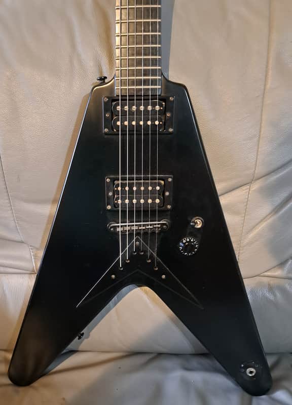 Epiphone Wayne Static Signature Flying V 2004 - Black image 1