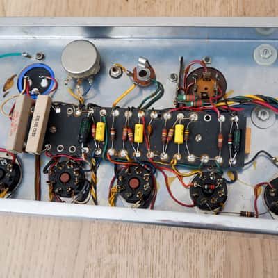 1960 Ampeg Guitaramp 518 Dolphin Special Vintage Tube Amp 1x12 Navy Random Flair image 19