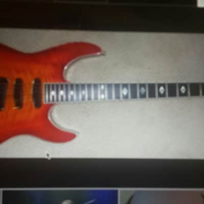 Kramer DC-2 Guitar body 1987 Cherryburst RARE Pacer series image 6