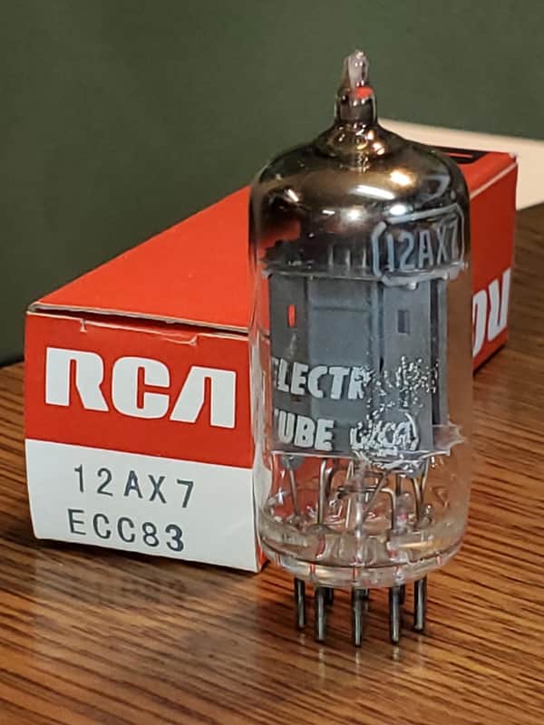 12AX7 RCA NOS/NIB Rectangular Getter MaxiPreamp2/TV7 Tested ( 1 ) Tube Lot image 1