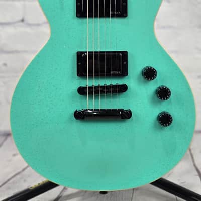 ESP Guitars USA Eclipse 6 String Electric Guitar Midori Gold Sparkle image 2