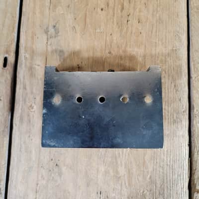 Unbranded Bass Bridge 1980s Brass Saddles Brass over Chrome Base 4 String image 6