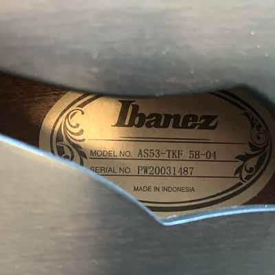 Ibanez AS53-TKF Artcore 2011 - Present - Transparent Black Flat image 8