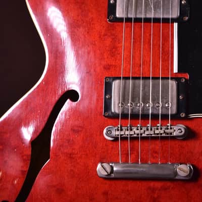 gibson Es-335 1964 - Cherry Red 1964 Stoptail - Clapton Specs - serial 70666 image 2
