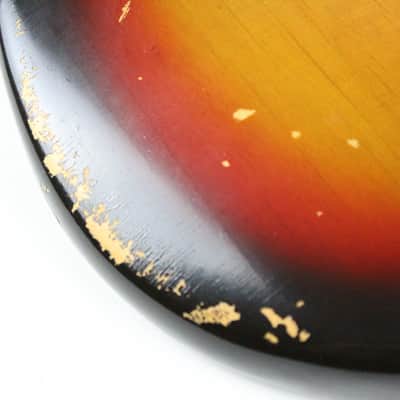 1969 Vintage Fender Jazz Bass Alder 4-Bolt Sunburst BODY ~Original Finish~ 1960s USA Early-CBS image 21