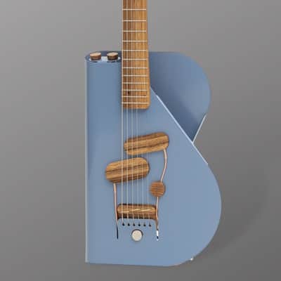 Verso Orbit Baritone 2024. - Dove Blue / Walnut - Sheet Metal Body w/ freely adjustable Magnetic Pickups SC1 Neck & HB2 Bridge - NEW. (Authorized Dealer) image 5