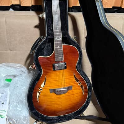 Crafter SA TMVS Left Handed SA TMVS Left Handed Amber Hollow Body Electric Guitar 2024 image 2
