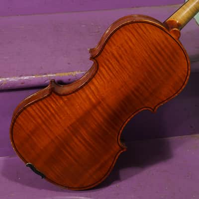 1920s German Fine-Quality Strad-Copy 4/4 Violin (VIDEO! Fresh Adjustments, Ready) image 11
