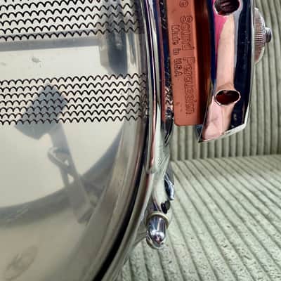 Vintage Premier 2000 Flo-Beam 5x14 Snare Drum — Chrome Over Aluminium (COA), Made in England (Video Demo) image 9