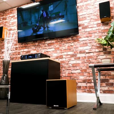 Rockville Rock Shaker 8" Classic Wood 400w Powered Home Theater Subwoofer Sub image 8