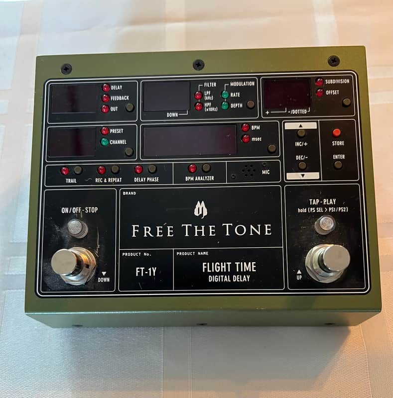 Free The Tone Flight Time FT-1Y Digital Delay Pedal – Made in