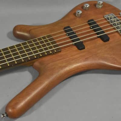 2003 Warwick Corvette Active Standard 5-String Bass Guitar Natural image 6