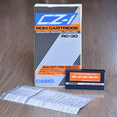 Casio CZ-1 Voice ROM Data Cartridge // RC-30 Organ/Synth Sound / Sound Effect // Rare find