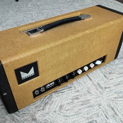 Morgan Amplification Goat JS40 Tube Head Super Reverb w/ 3 knob Spring Reverb Rare ! - Tweed image 1
