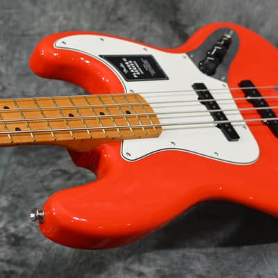 Fender Player II Jazz Bass 4-String Coral Red w/ FREE Same Day Shipping image 5