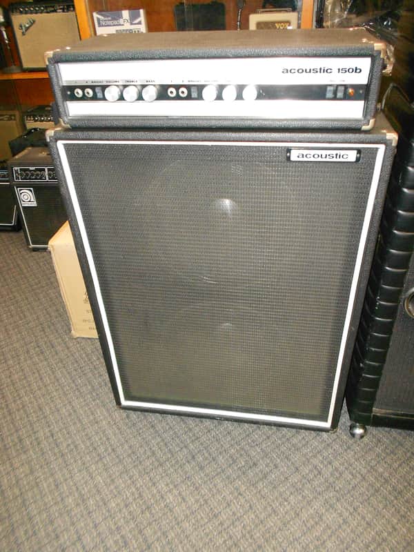 Acoustic 150b bass amp circa 1970's black image 1
