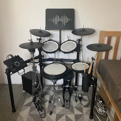 Roland TD-17KVX V-Drum Kit w extra accessories and upgraded rack