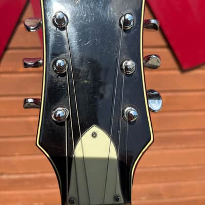 60's Silvertone Teisco Hollowbody Guitar - Red image 10