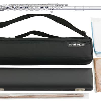 Pearl 207 Series Alto Flute Silver Plated w/.925 Sterling Silver +Straight & Curved Upgraded Forza Headjoint +Case/Cover | PFAF207SU | WorldShip | Authorized Dealer image 1