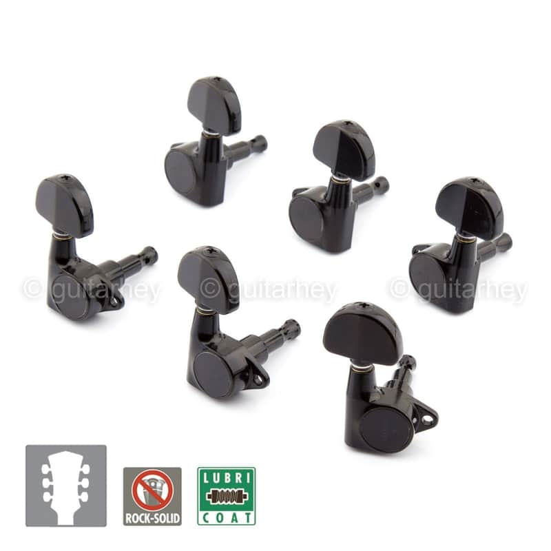 NEW Gotoh SG301-20 Tuners 3x3 Tuning Keys Grover Style 3+3 - BLACK image 1