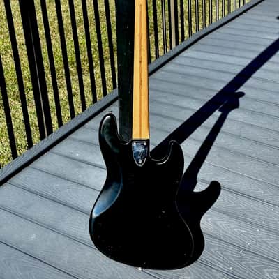 Fender Jazz Bass 1974 - rare & groovy "Left Handed" Jazz in Black w/Maple Neck ! image 5