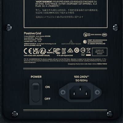 Positive Grid Spark CAB 140-Watt 1x10" Active Guitar Speaker Cabinet - Black image 4