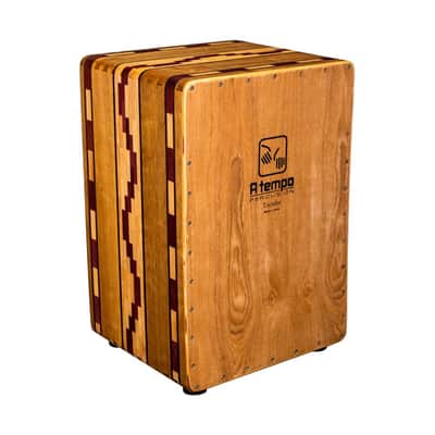 Mint A Tempo Tocador Flamenco Cajon w/Gig Bag, Mohena and Purple Heart Natural Finish image 2