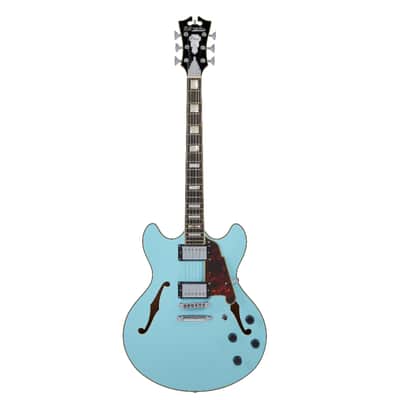 D'angelico Premier DC w/ Stop-Bar Tailpiece - Sky Blue - Factory Direct B-Stock image 2