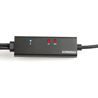 Midi To Usb Cable Usb MIDI Converter With Indicator Light FTP Proceesing Chip MTU-10 image 3