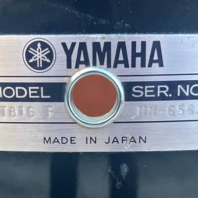 Yamaha 80’s Tour Custom Black Lacquer 14x16 Mounted Tom image 5