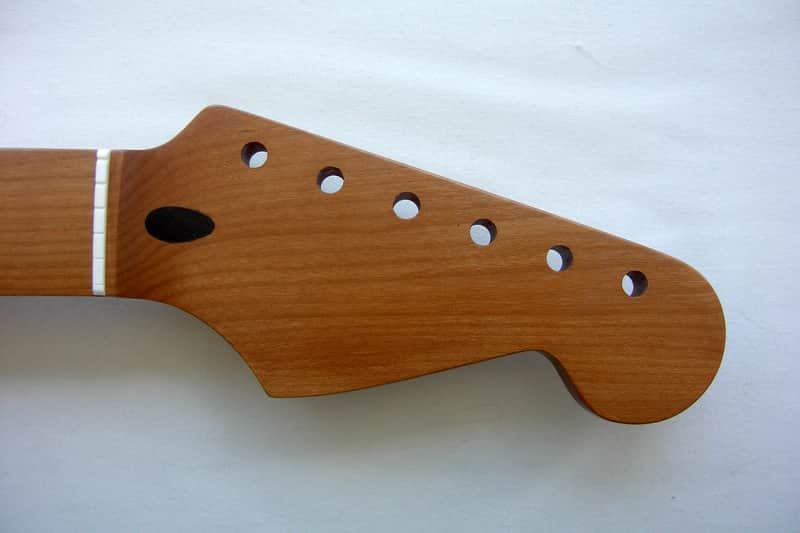 STAINLESS STEEL FRETS / Stratocaster Guitar Neck /Roasted, Vintage Style image 1