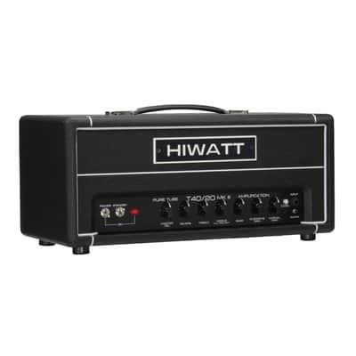 Hiwatt T-Series TB40/20 40/20-Watt Tube Guitar Amplifier Head - Black - Open Box image 1