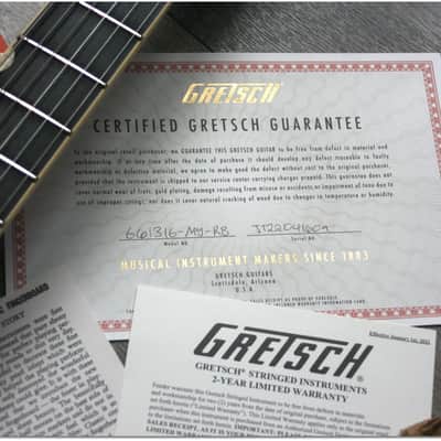 Gretsch "Limited Edition  G6131-MY-RB Malcolm Young Signature Jet, Vintage Firebird" 65 UNITS ONLY image 9