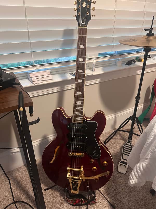 Epiphone Riviera Custom P93 2011 - Metallic Gold