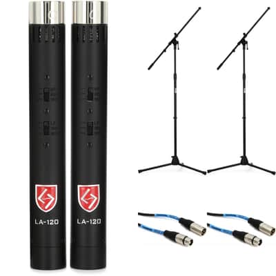 Lauten Audio LA-120 V2 Small-diaphragm Condenser Microphone Pair with Stands and Cables Bild 1