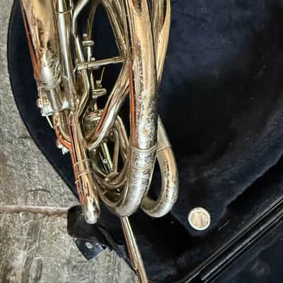 C. G. Conn 8D Silver Double French horn. Made in USA image 6