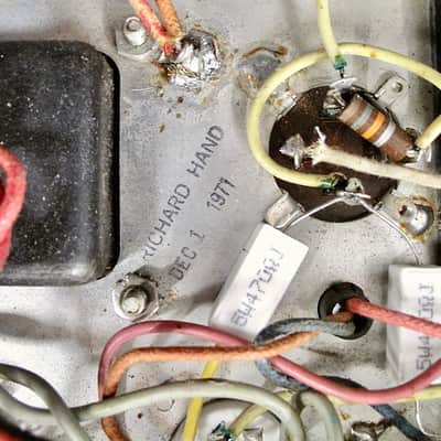 Fender PRINCETON REVERB 1971 - SILVERFACE - BLACK TOLEX image 9