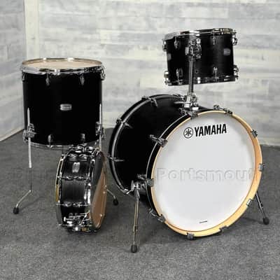 Yamaha Tour Custom Maple 4pc Drum Set 22/13/16/14 Licorice Satin image 1