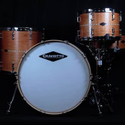 Craviotto Cherry With Maple Inlay 4 Piece Shell Pack image 2