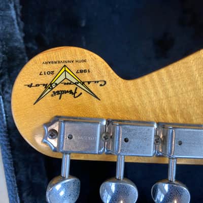 LEFTY Strat, Fender Custom Shop flame maple bound neck, CuNiFe pick ups, MJT image 16