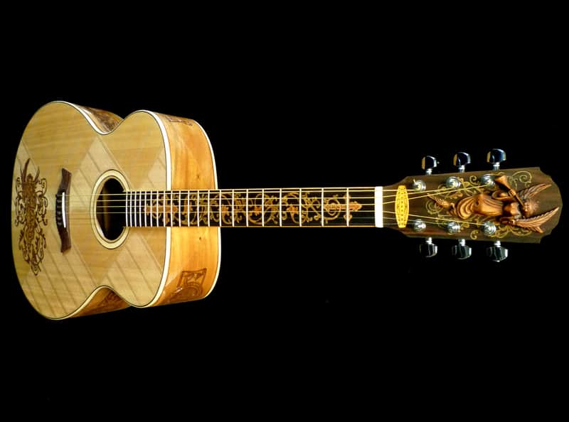 Blueberry Handmade Acoustic Guitar Jumbo Size "Faith" Built to Order image 1