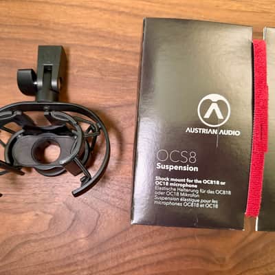Austrian Audio OCS8 shock mount for OC818 or OC18 microphone - Black image 1
