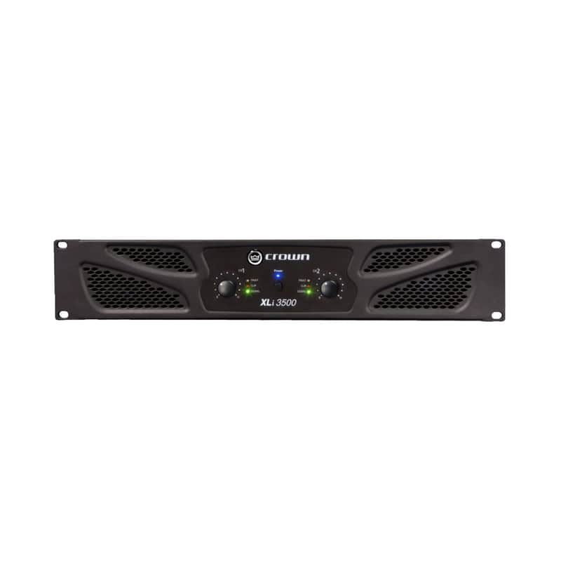 Crown XLi 3500 Stereo 1350 Watt Amp 4 Ohms 2U Rack Stereo Power Amplifier image 1