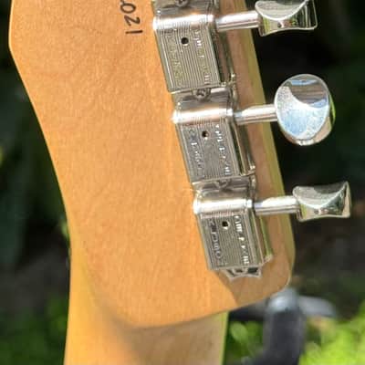 2021 Waterslide Guitars T Style Blue Flower Telecaster W/B&G Benders Floral Tele image 8