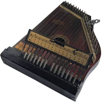 1912 Phonoharp Celestaphone Vintage Marxophone Antique Zither Spring Harp Keyboard Hammer Dulcimer image 1