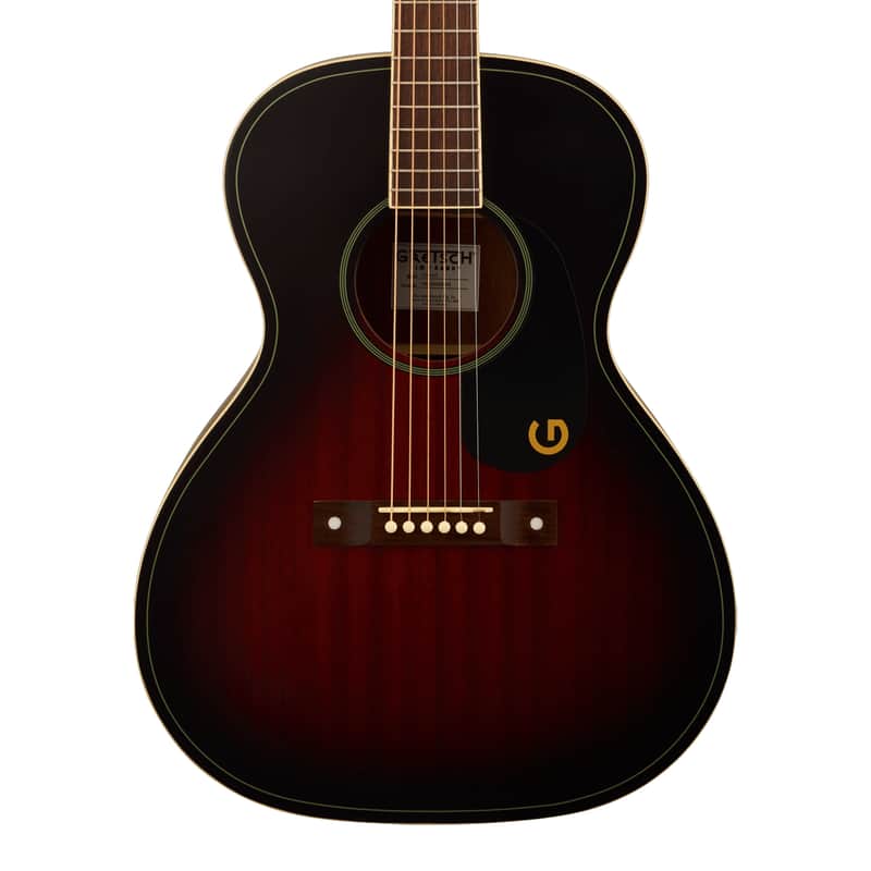 Used Gretsch Jim Dandy Concert Acoustic Guitar - Deep Cherry Burst image 1