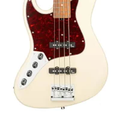 Sadowsky MetroExpress 21-Fret Vintage J/J Bass, Morado Fingerboard, Lefthand, 4-String - Solid Olympic White High Polish image 2