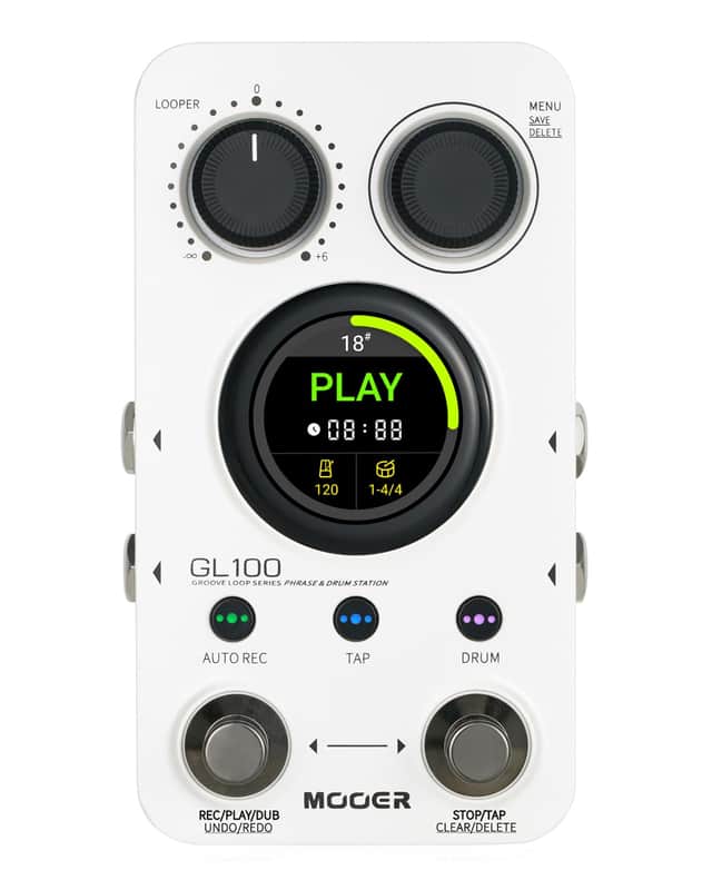 MOOER GL100 Looper Pedal Drum Machine, 2 in 1 Drum Looper Guitar Pedal  (Price includes the import duty for US buyer) image 1