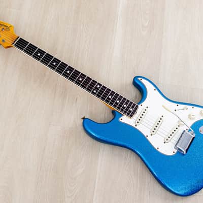2022 Fender Custom Shop Limited Edition ‘65 Stratocaster Journeyman Relic Aged Blue Sparkle, Mint w/ Case, COA, Tags image 12